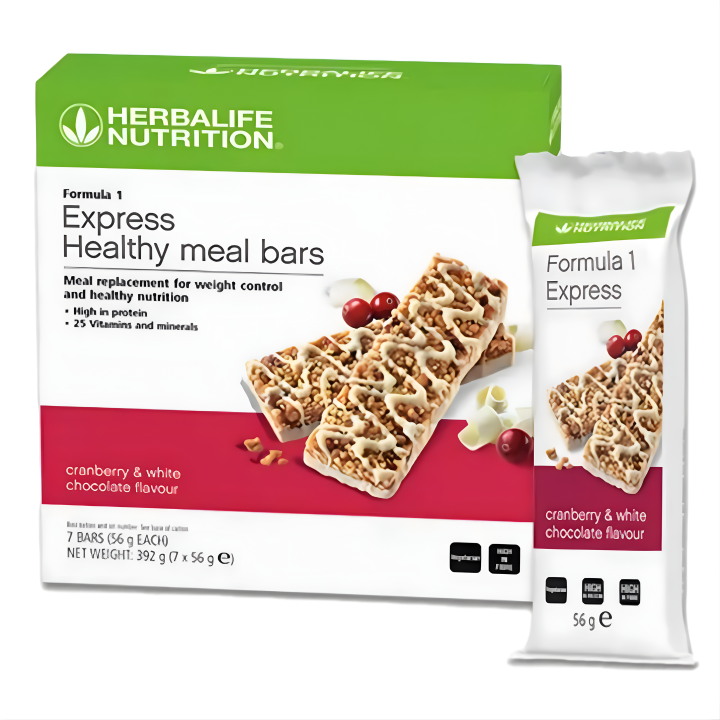 Formula 1 Express meal replacement bar - cranberry white chocolate (7 Bars per box)